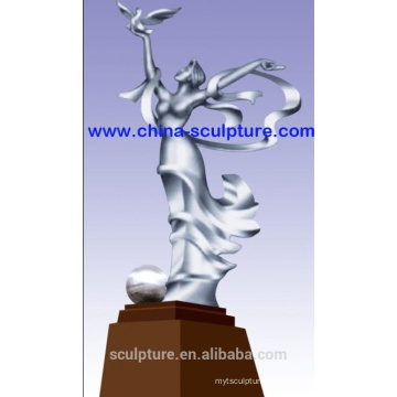 Escultura moderna das artes abstratas do aço inoxidável Steel304 para a decoração ao ar livre